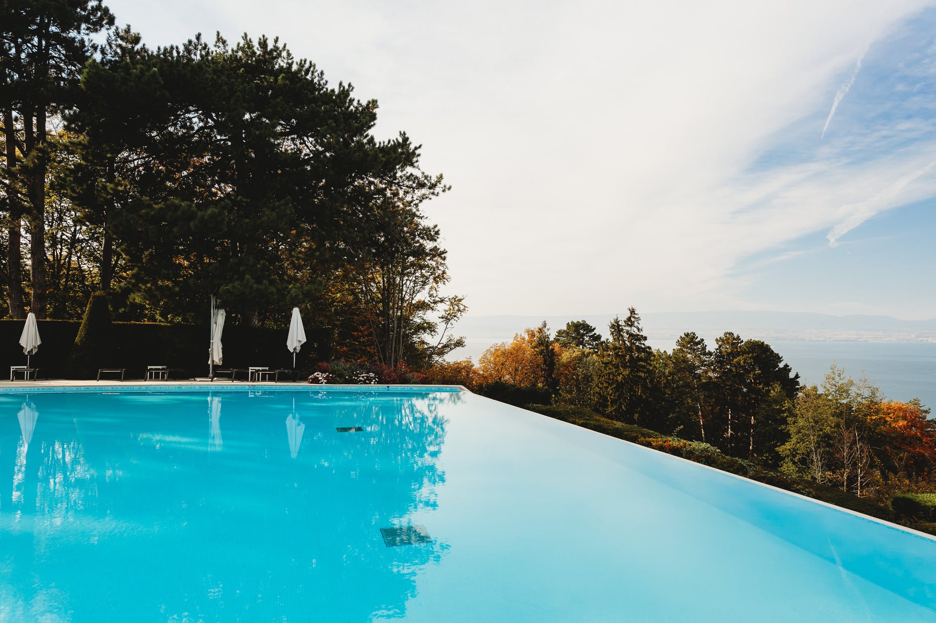 An infinity pool.